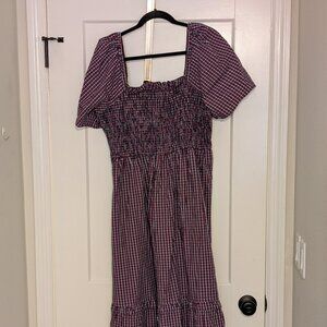 Draper James Smocked Dress - Red, White, & Blue - 1X